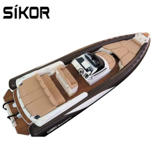 Ce 6.8m Rib680 Hypalon Material Glass Fiber Reinforced Plastics Hull Inflatable Fishing Cabin Rib Boat